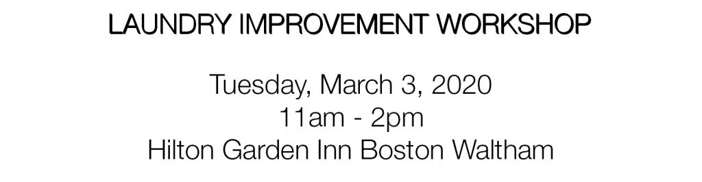 Boston Laundry Business Workshop - March 3, 2020